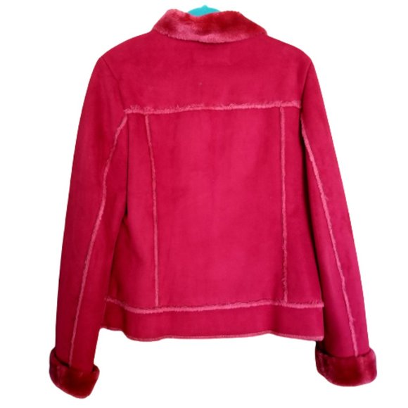 Sherpa Warm Suede Coat Size M - Picture 7 of 13